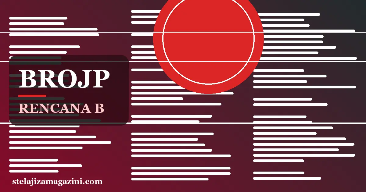Ilustrasi rubrik majalah tentang BROJP alternatif sebagai rencana kedua