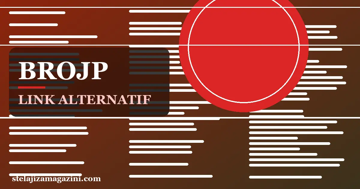 Ilustrasi esai majalah tentang BROJP link alternatif yang sah